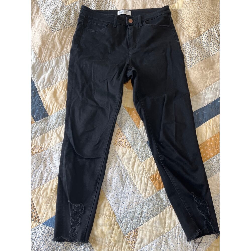 BKE Jeans Womens 28 Black Parker Universal Fit High Rise Ankle Skinny Stretch